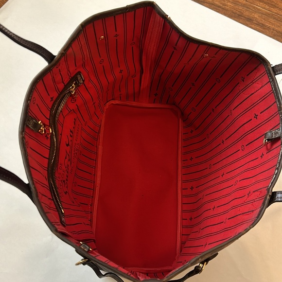 Authentic LV Neverfull Damier Ebene MM AR0029 - Picture 7 of 9